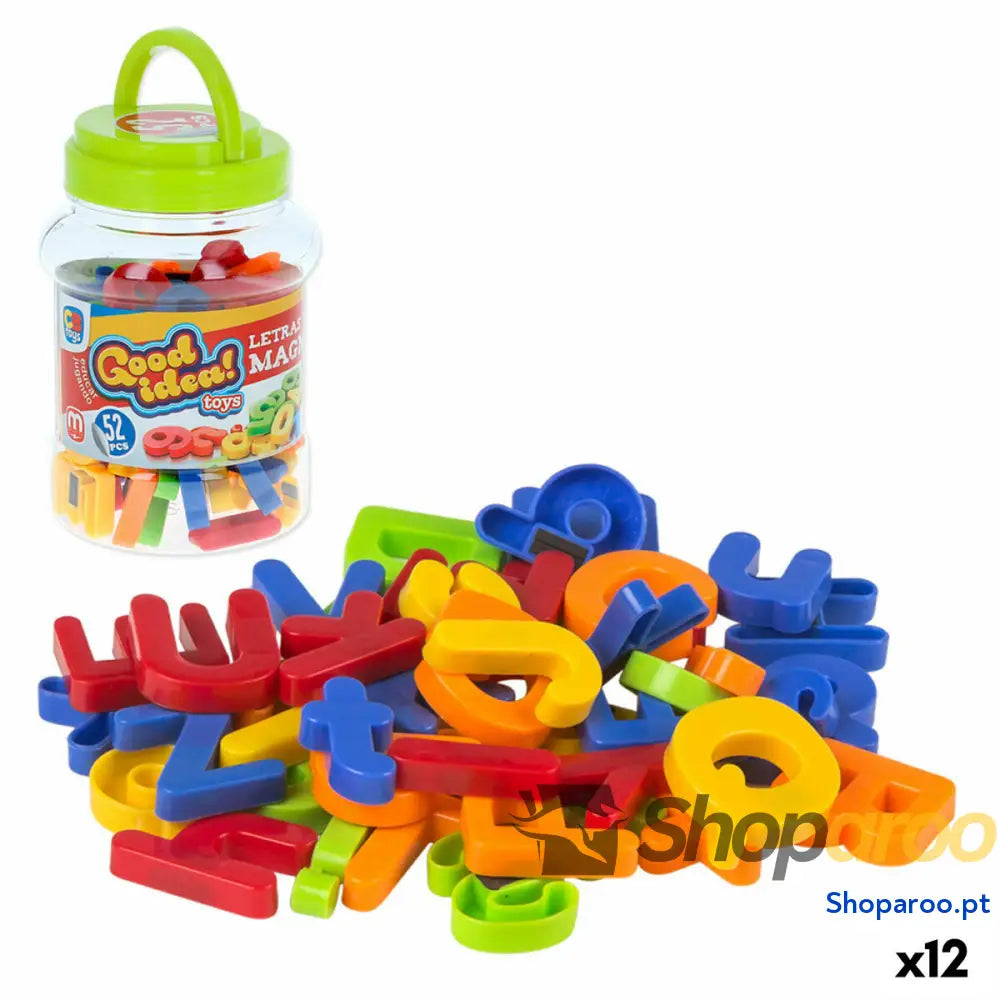 Jogo Magnético Colorbaby Good idea letras y numeros 2 x 3 x 0,5 cm (12 Unidades)