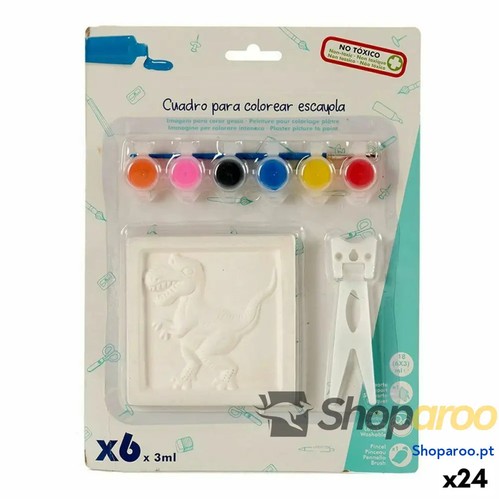 Jogo Pintar e Colorir Pincello 6 2 x 29 x 22 cm Pintura (24 Unidades)