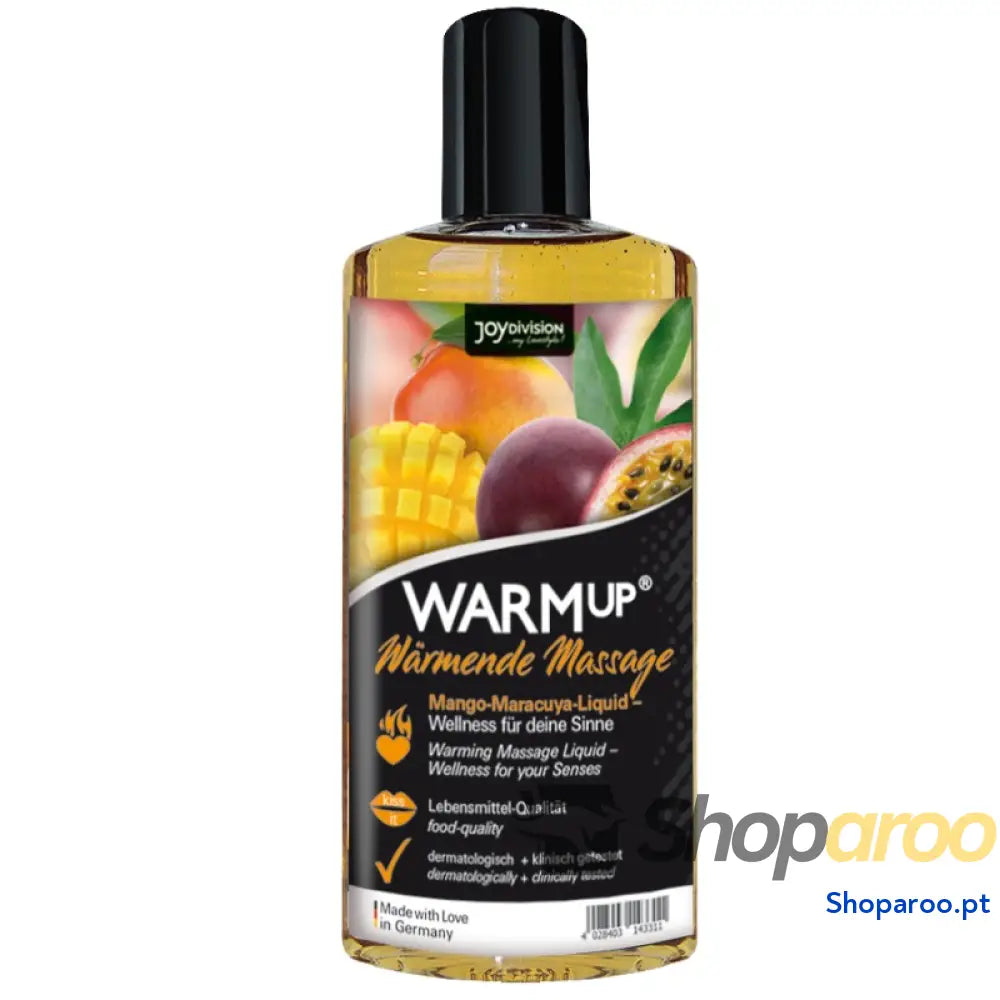 JOYDIVISION AQUAGLIDE - ÓLEO DE MASSAGEM DE MANGA E MARACUIA WARMUP 150 ML