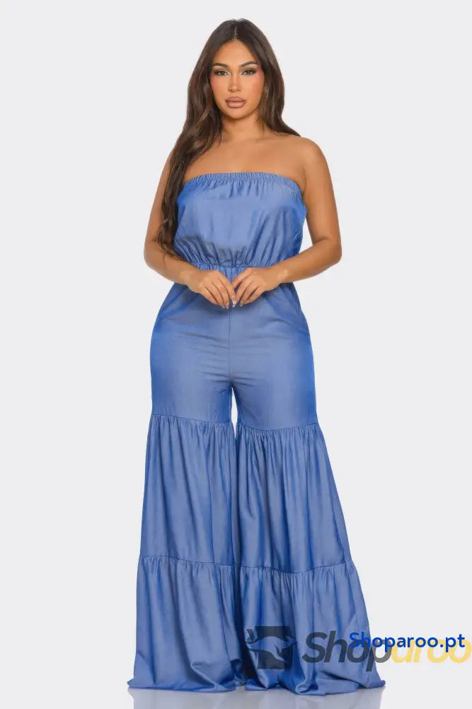 Jumpsuit Ruffle Hem