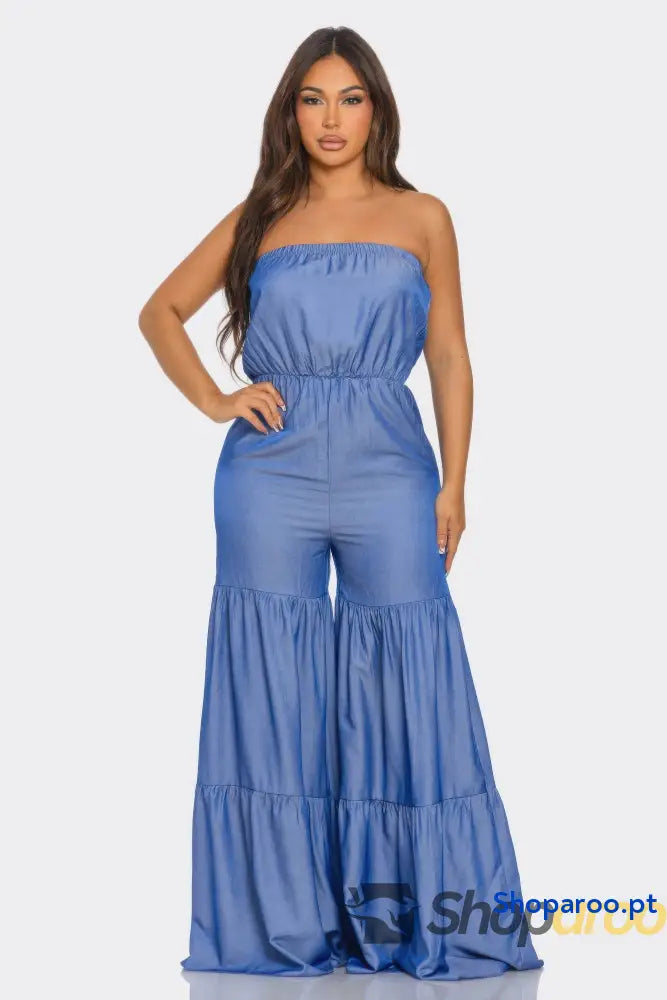 Jumpsuit Ruffle Hem
