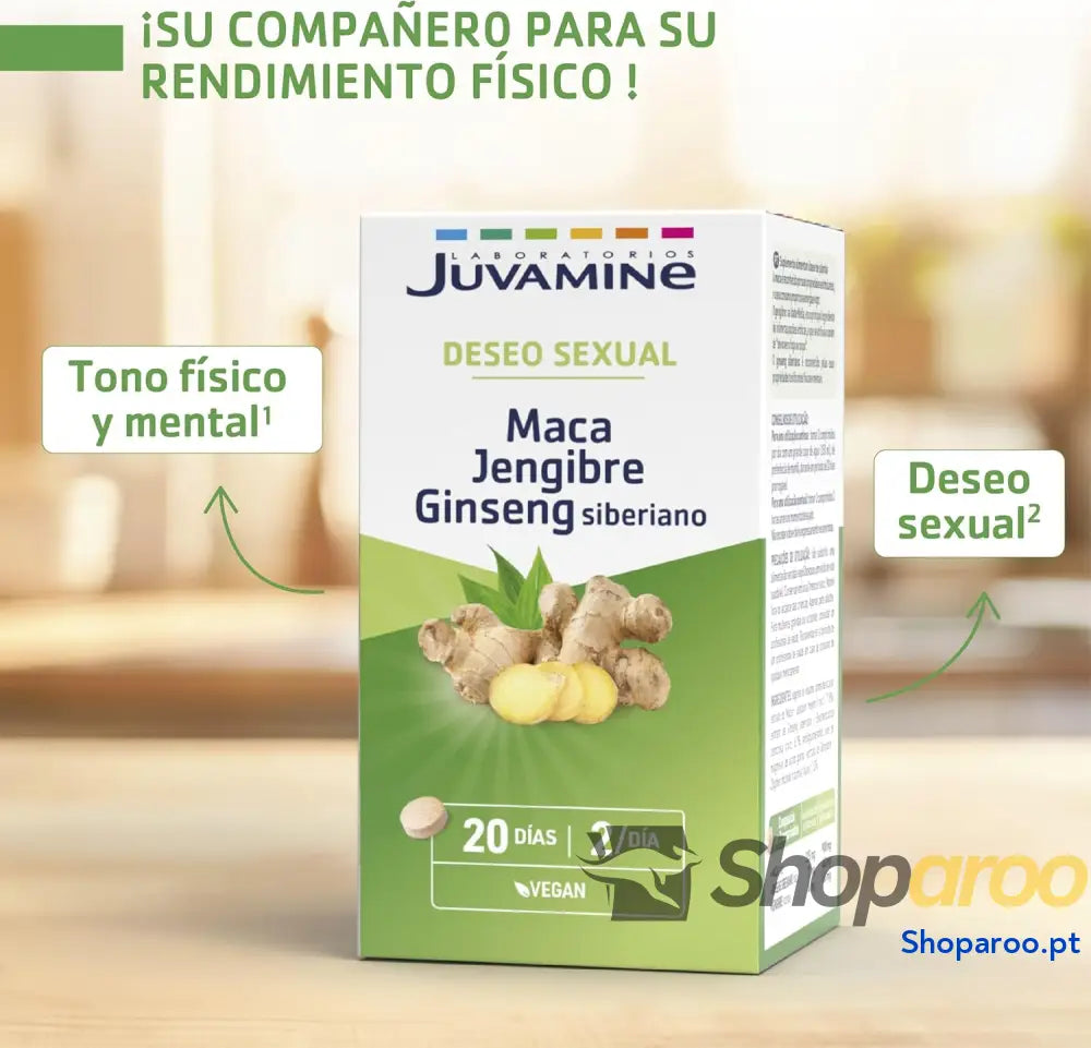 Juvamine Maca Gengibre e Ginseng Siberiano 40 Comprimidos