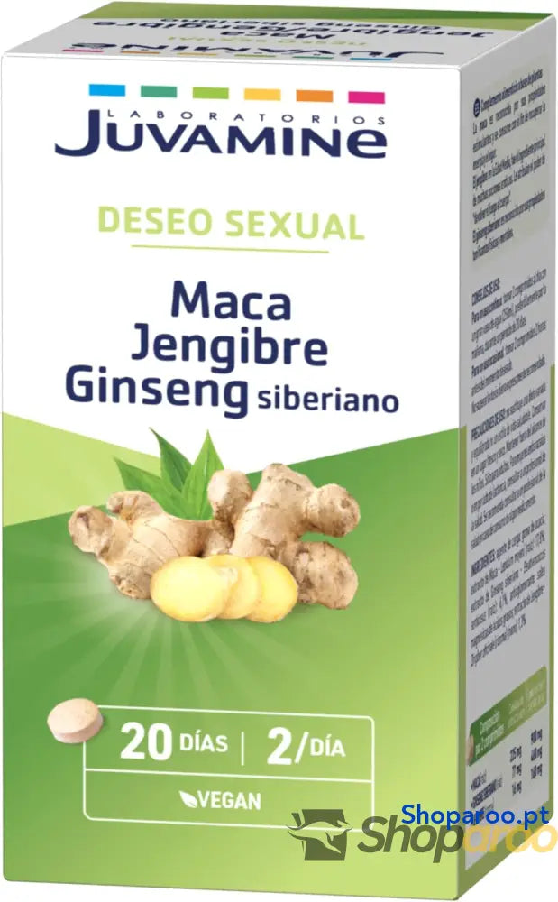 Juvamine Maca Gengibre e Ginseng Siberiano 40 Comprimidos