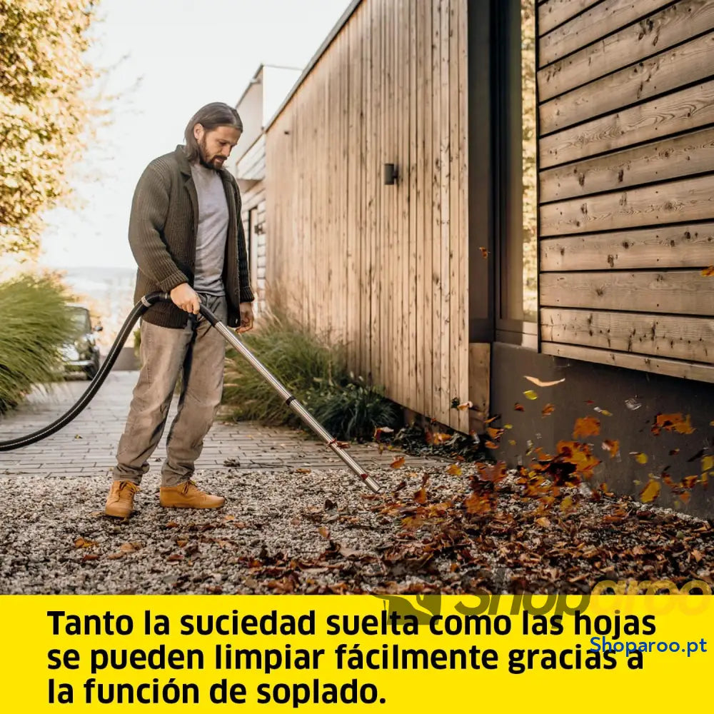 Kärcher Aspirador a seco e húmido WD 2 Plus V 12/4/18/C potência de 1000 W inclui filtros para chão ranhuras