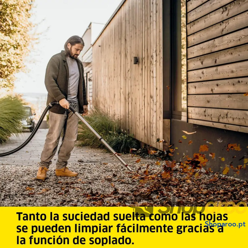 Kärcher Aspirador a seco e húmido WD 2 Plus V 12/4/18/C potência de 1000 W inclui filtros para chão ranhuras