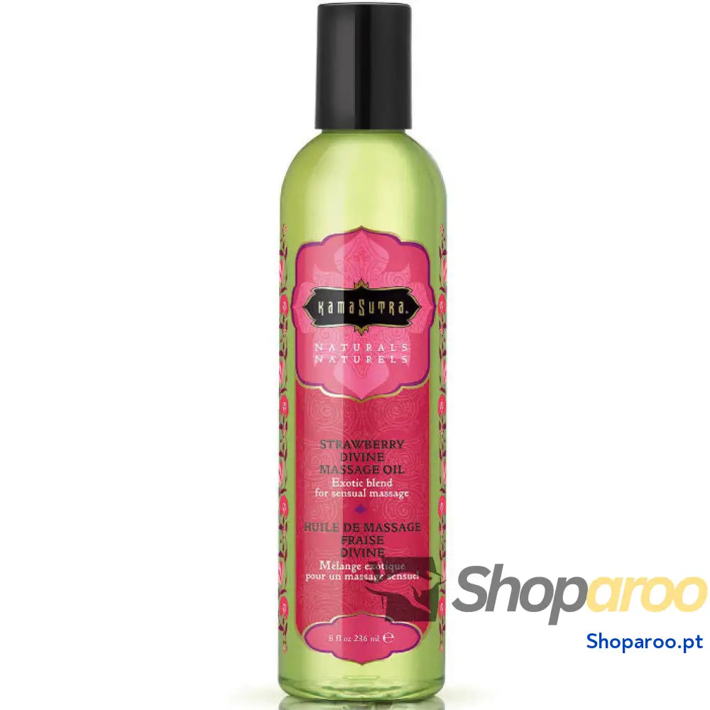 KAMASUTRA - ÓLEO DE MASSAGEM MORANGO DIVINO NATURALS 236ML
