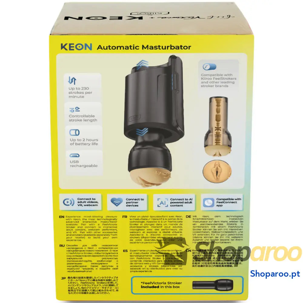 KEON WIFI COMBO VICTORIA JUNE MASTURBADOR AUTOMÁTICO + FEEL STROKER