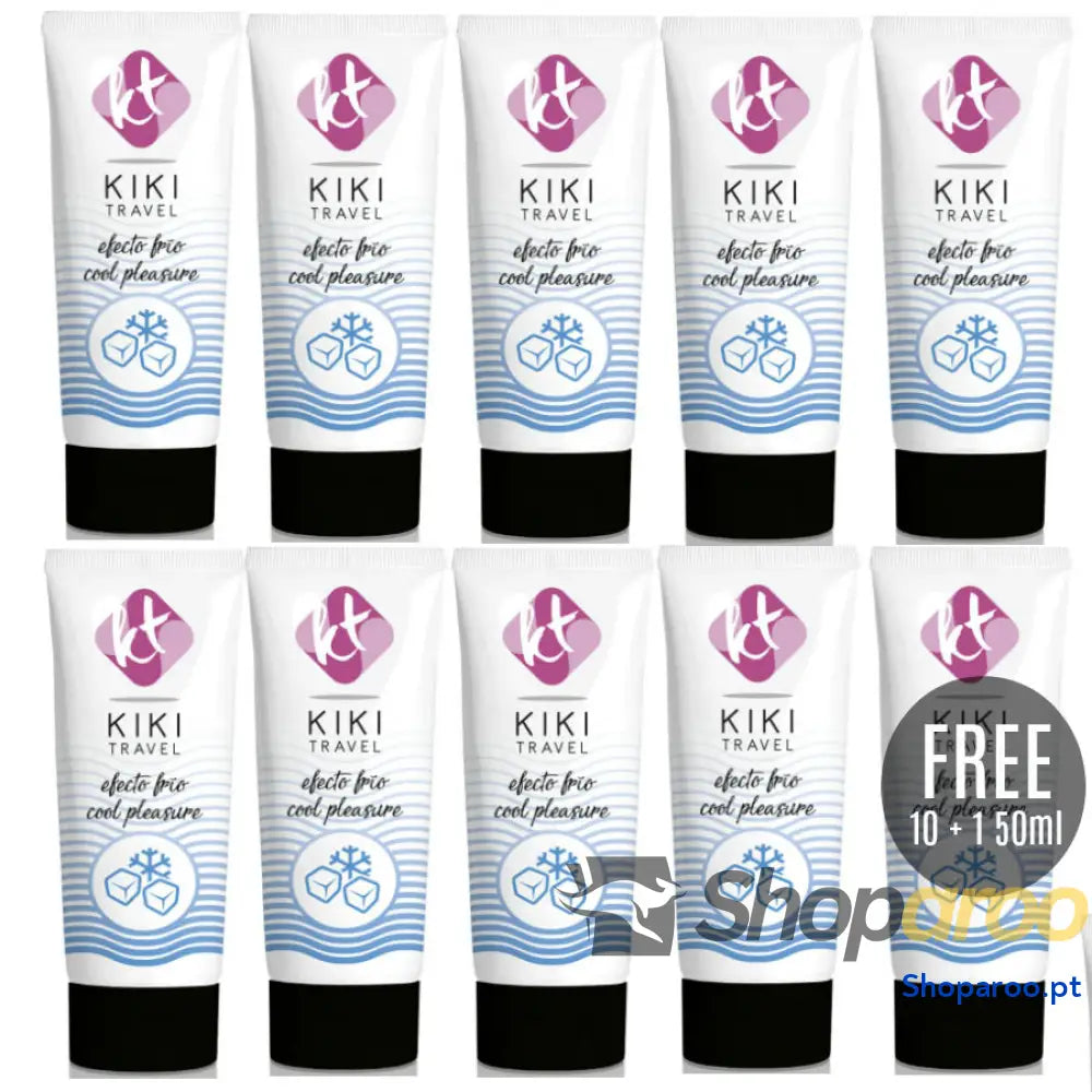 KIKÍ TRAVEL - LUBRIFICANTE DE EFEITO DE REFRIGERAÇÃO 50 ML 10 + 1 GRÁTIS