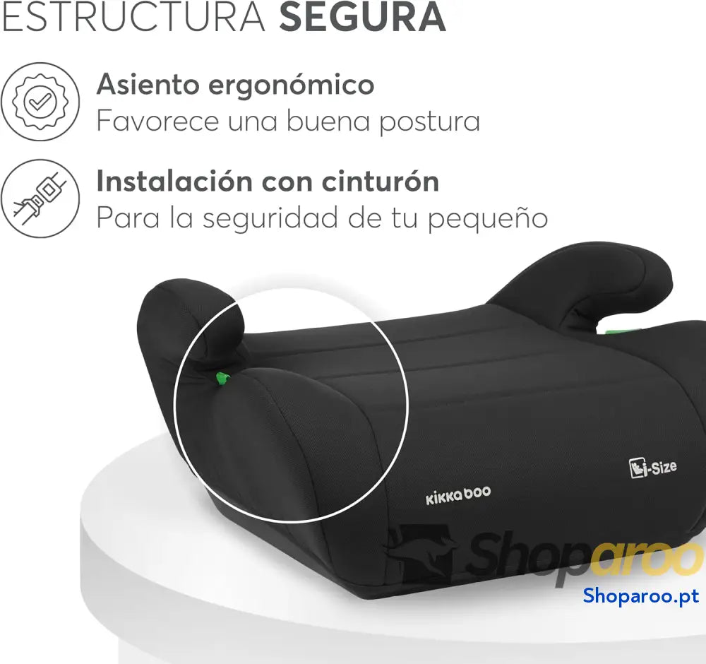 KikkaBoo Alçador de carro infantil i UP Size 125 150 cm cadeira grupo 3 7 a 12 anos 22 36 kg elevador fácil instalação