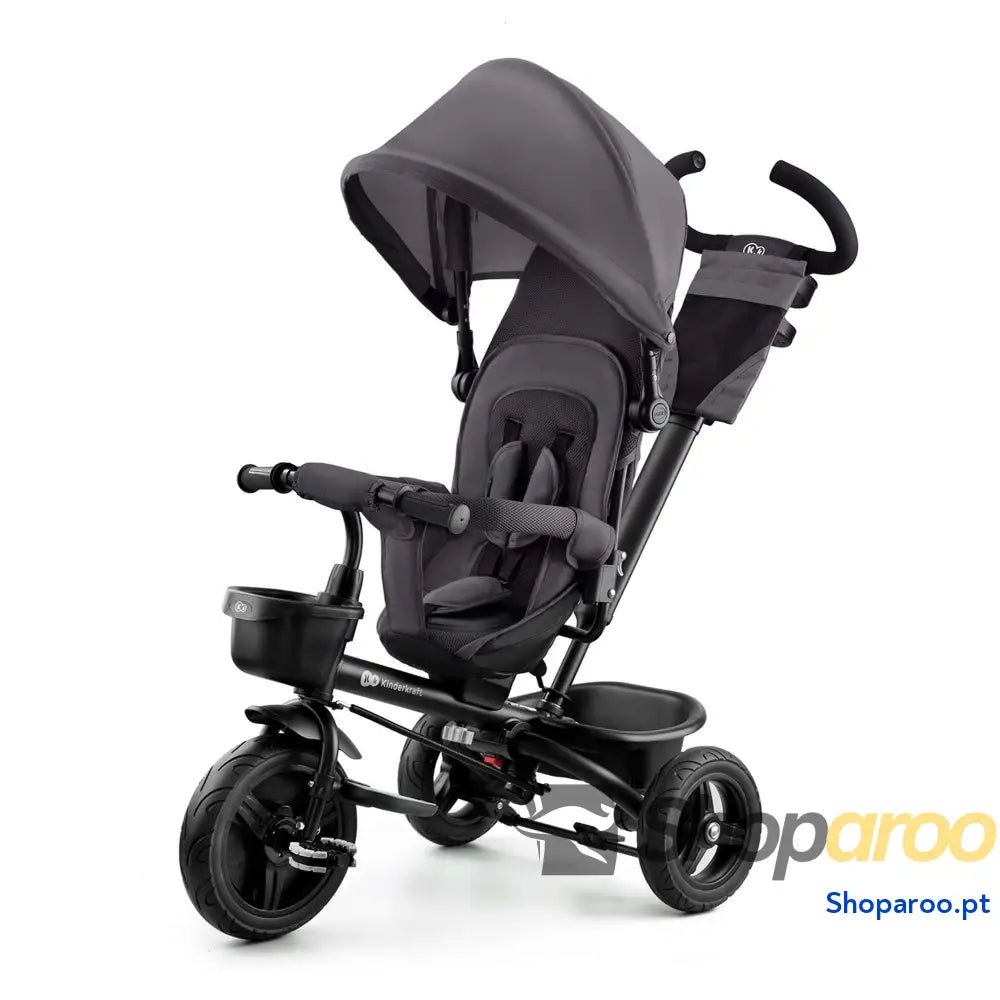 Kinderkraft AVEO Triciclo Bebé dobrável triciclo bicicleta para crianças evolutivo sem pedais bebés com acessórios