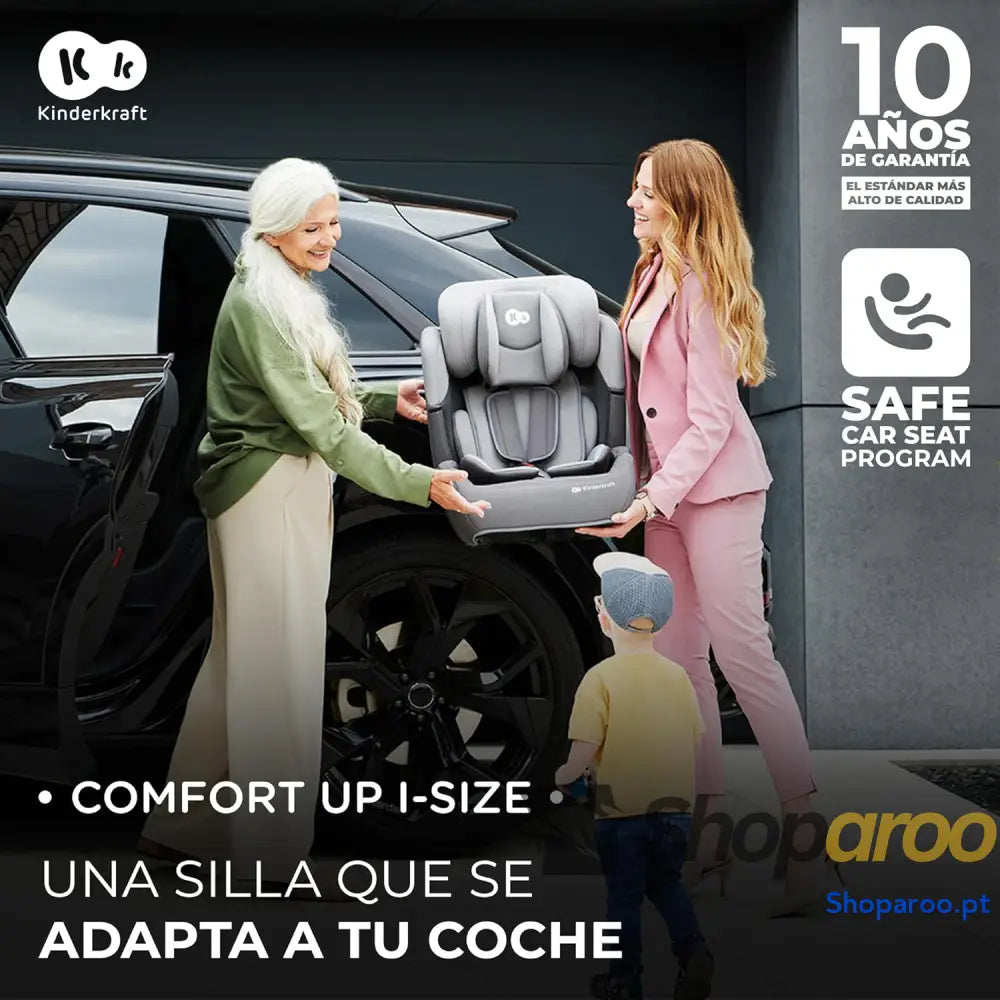 Kinderkraft COMFORT UP I SIZE 76 150 cm Cadeira auto para bebés crianças Cinto ajustável em 11 níveis Grupo 1/2/3 15