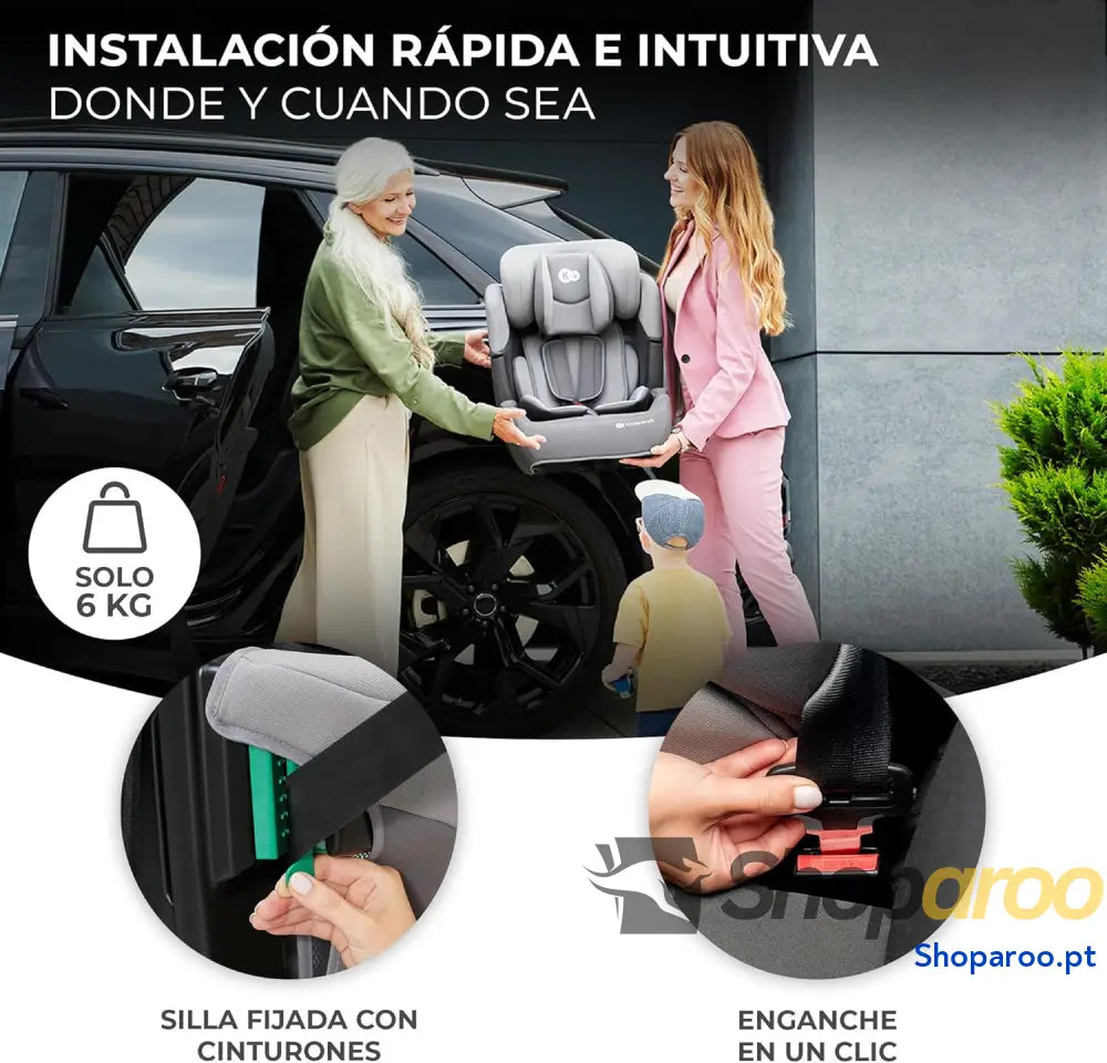 Kinderkraft COMFORT UP I SIZE 76 150 cm Cadeira auto para bebés crianças Cinto ajustável em 11 níveis Grupo 1/2/3 15