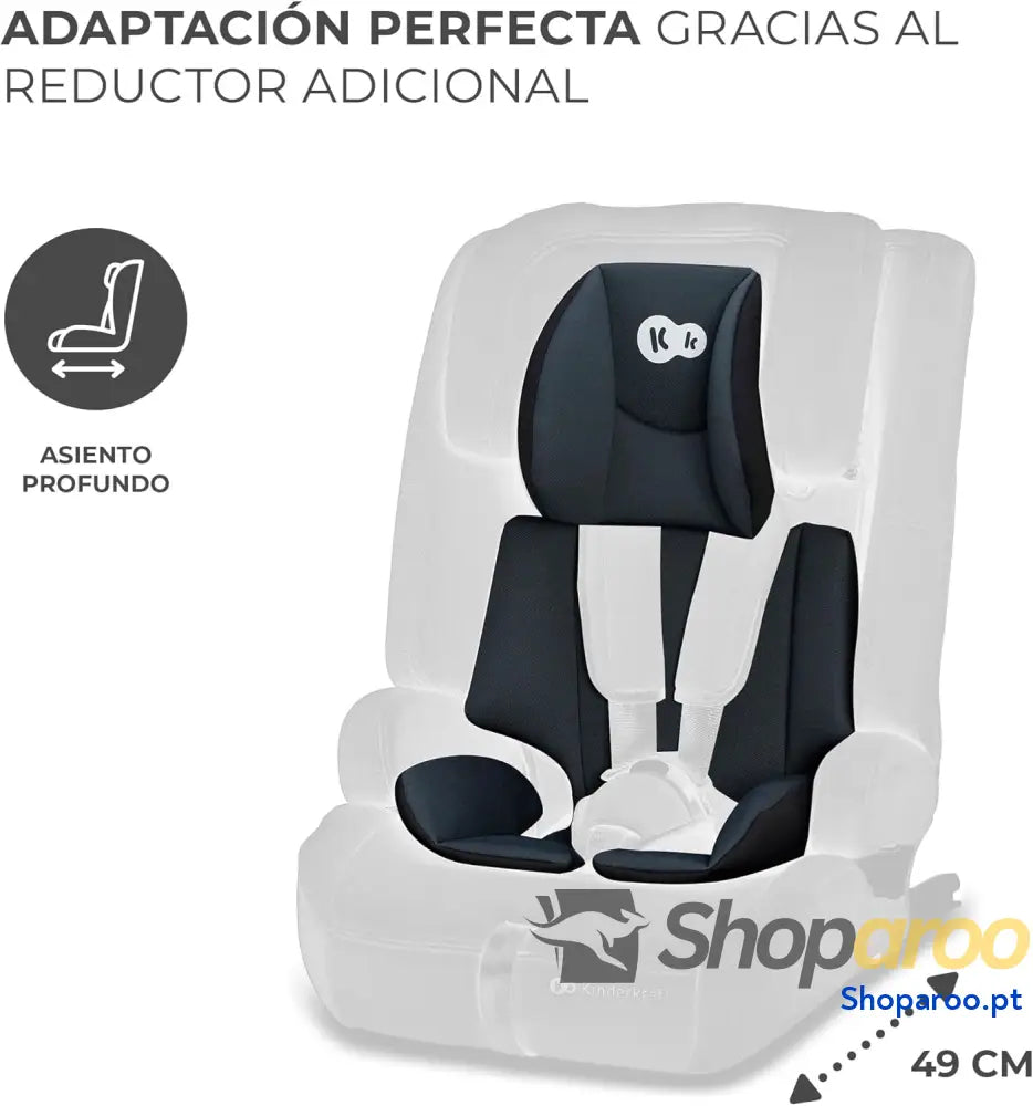 Kinderkraft SAFETY FIX 2 I SIZE 75 150 cm Cadeira de carro grupo 1 3 isofix assento largo e macio para criança arnês