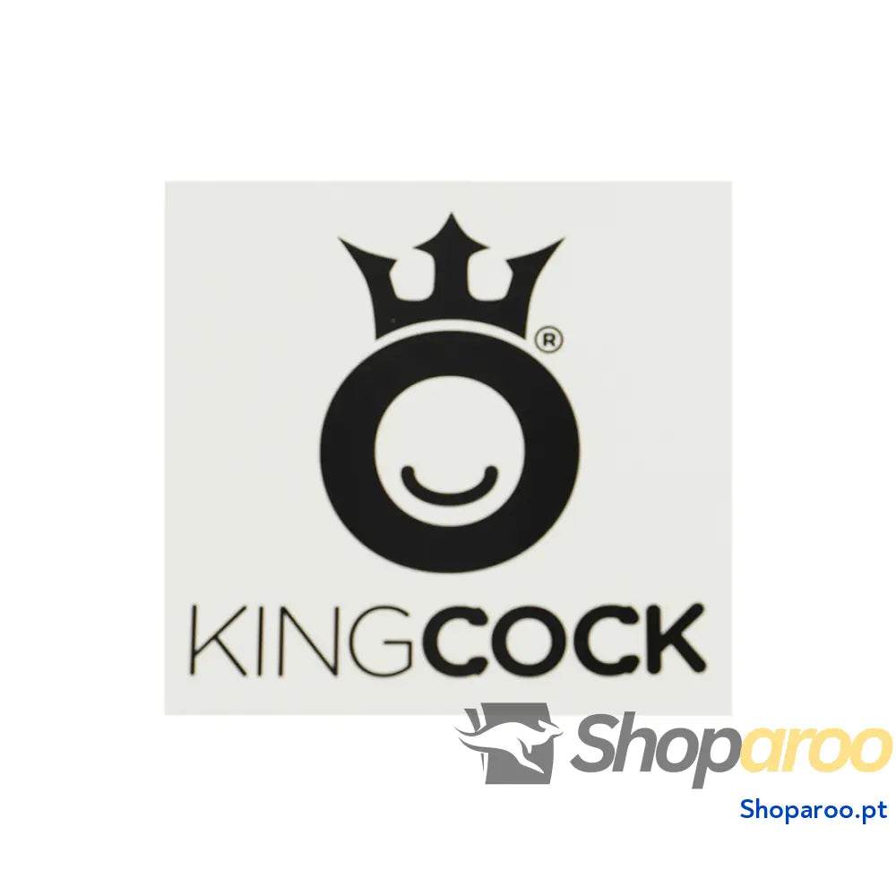 KING COCK - ADESIVO LOGOTIPO KINGDILDO 10.5 CM X 10 CM (NOT FOR SALE)