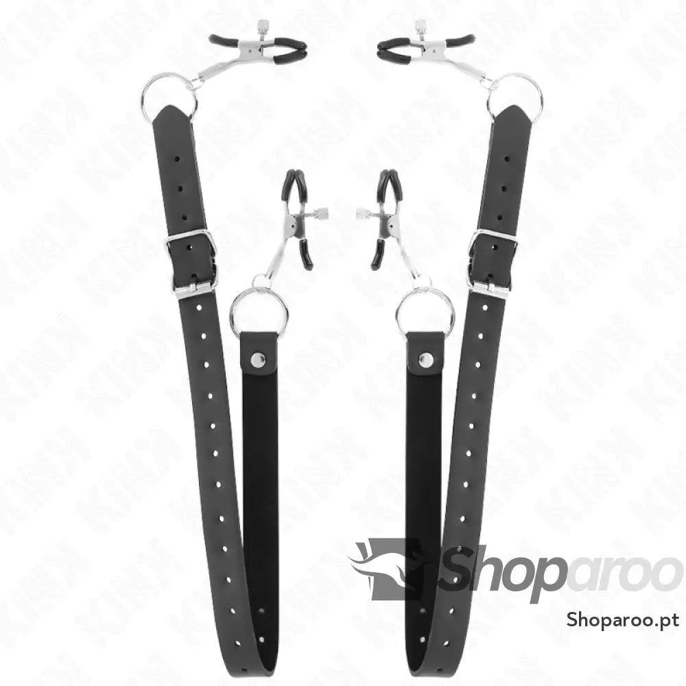 KINK - 4 PINÇAS DE CLITÓRIS AJUSTÁVEIS 34-48 CM