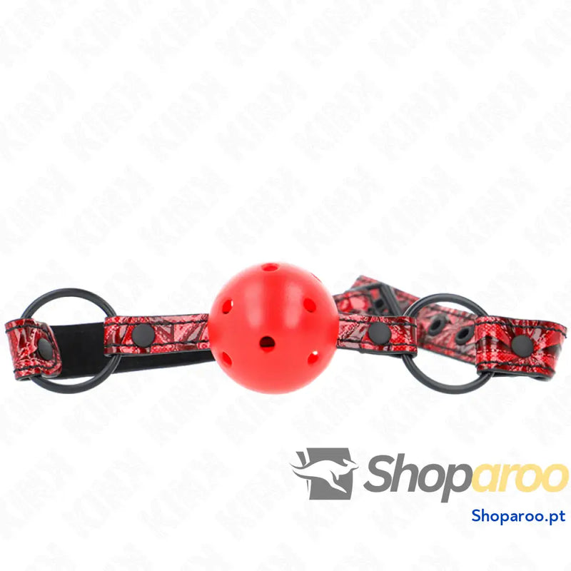 KINK - BOLA PADRÃO DIAMANTE 4,5 CM GAG MODELO 1 64,5 CM AJUSTÁVEL 42-60 CM