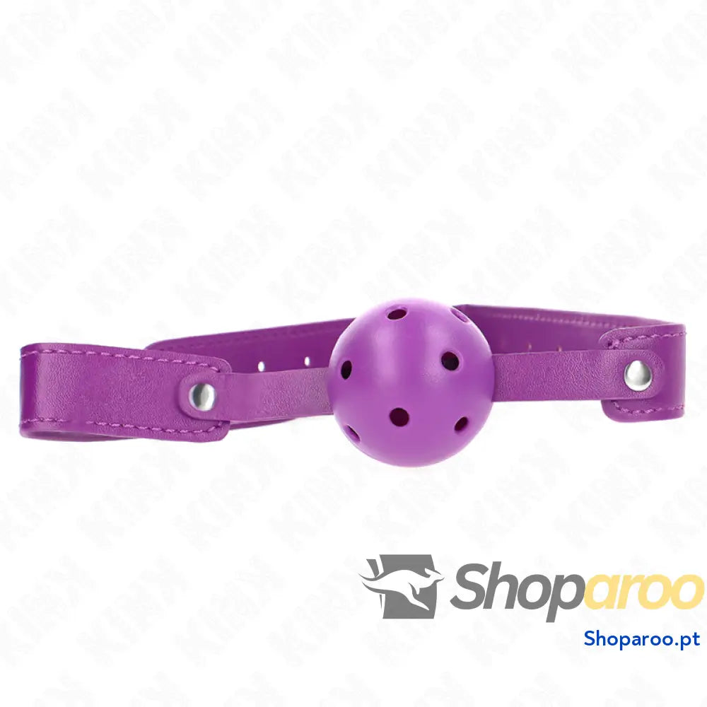 KINK - BOLA RESPIRÁVEL ROXA 4,5 CMGAG 65 x 2,5 CM