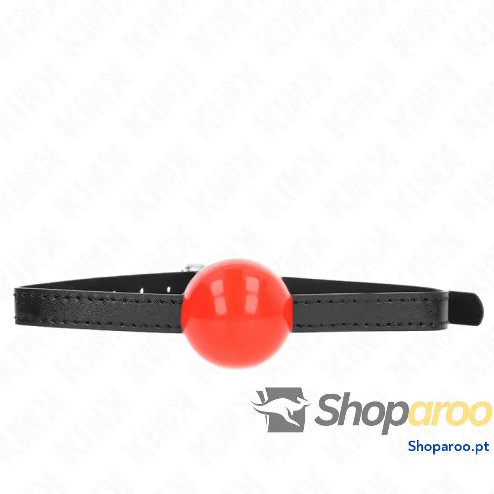 KINK - BOLA SIMPLES VERMELHA MORDAÇA 4 CM 65 x 1,5 CM