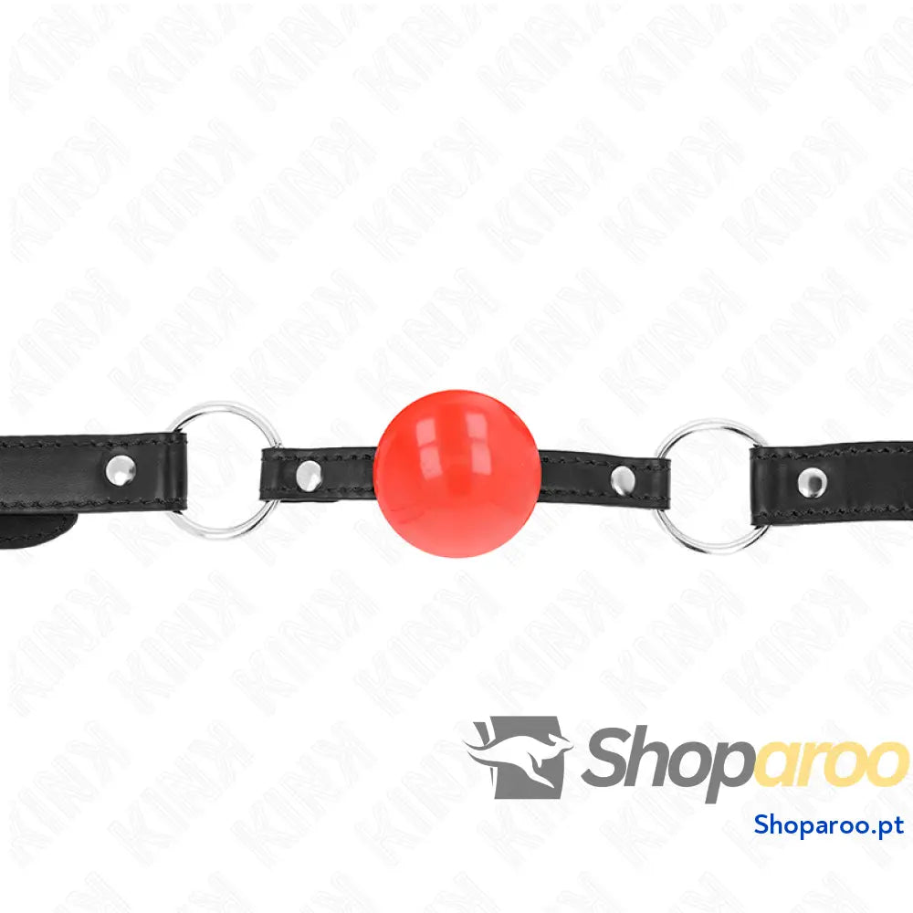 KINK - BOLA TPE VERMELHA MORDAÇA 4 CM 60 x 2 CM