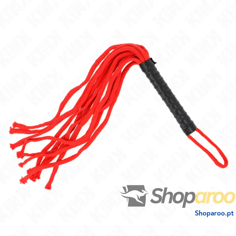 KINK - CHICOTE DE CORDA ROJO 56 CM
