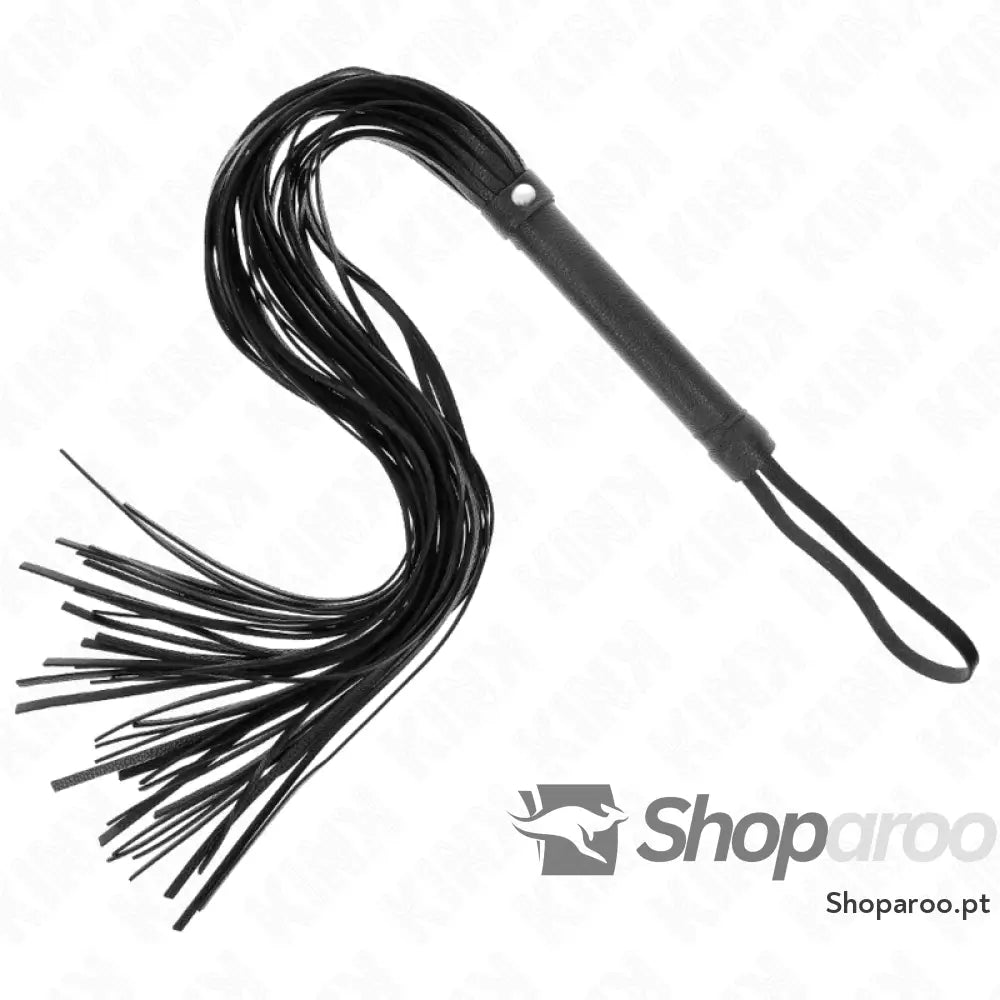 KINK - CHICOTE DE PVC MACIO PRETO 70 CM