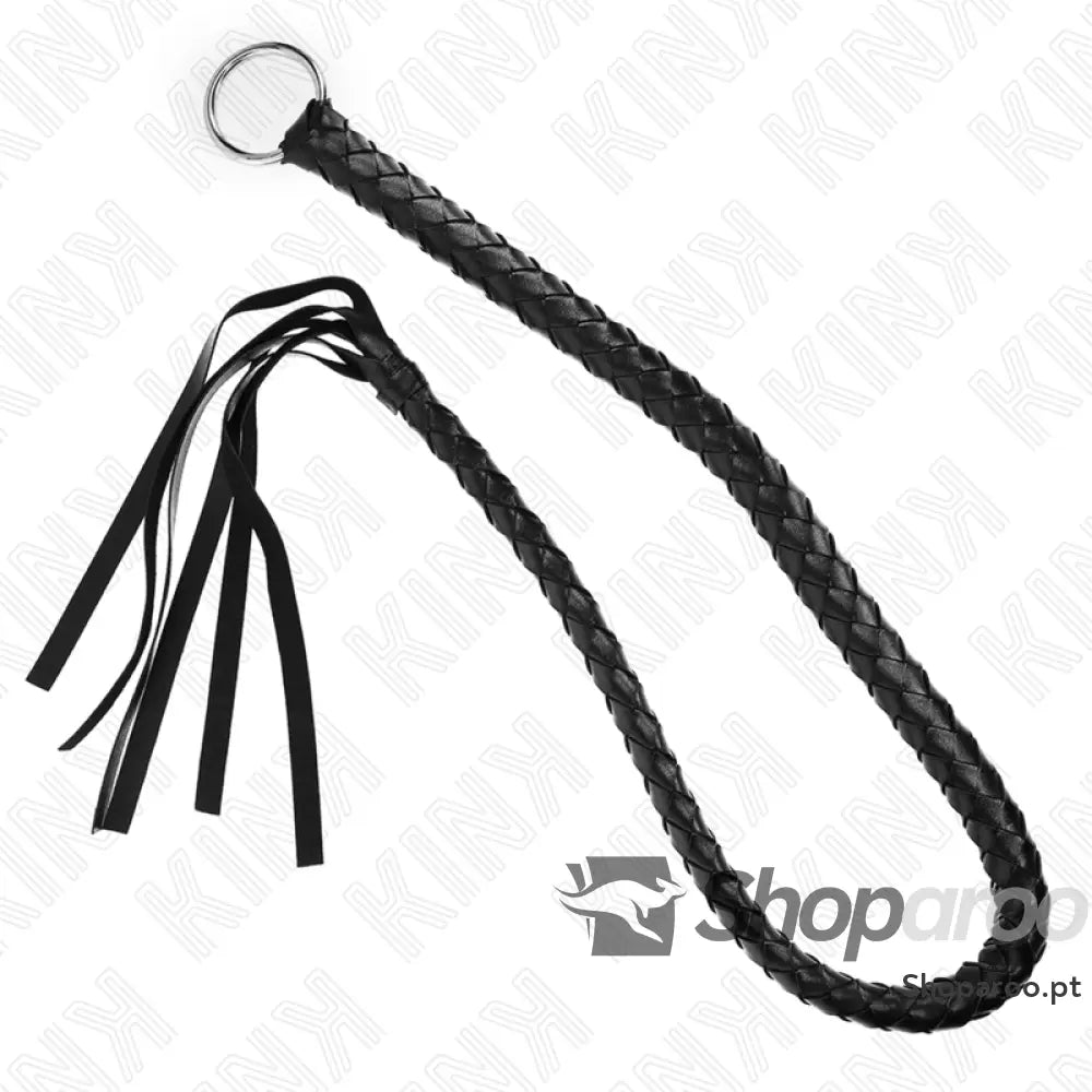 KINK - CHICOTE DE SERPENTE COM ANEL DE MÃO PRETO 65 CM
