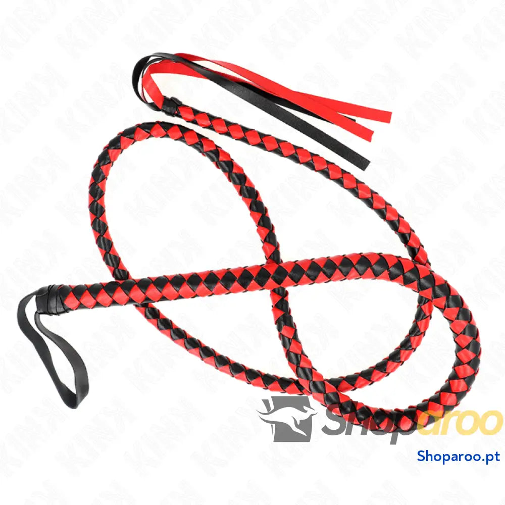 KINK - CHICOTE DE SERPENTE LONGO VERMELHO 210 CM