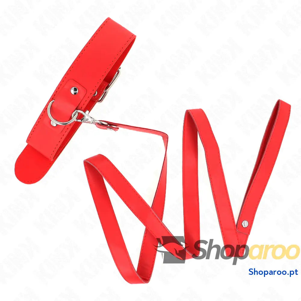 KINK - COLAR COM CINTO 116 CM ALÇA ROJO AJUSTÁVEL 32-50 CM X 8 CM