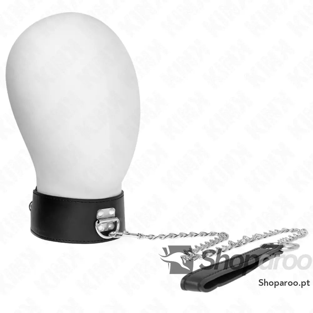 KINK - COLAR COM CINTO 65 CM COM ALÇA LARGA PRETA AJUSTÁVEL 33,5-41 CM X 5 CM