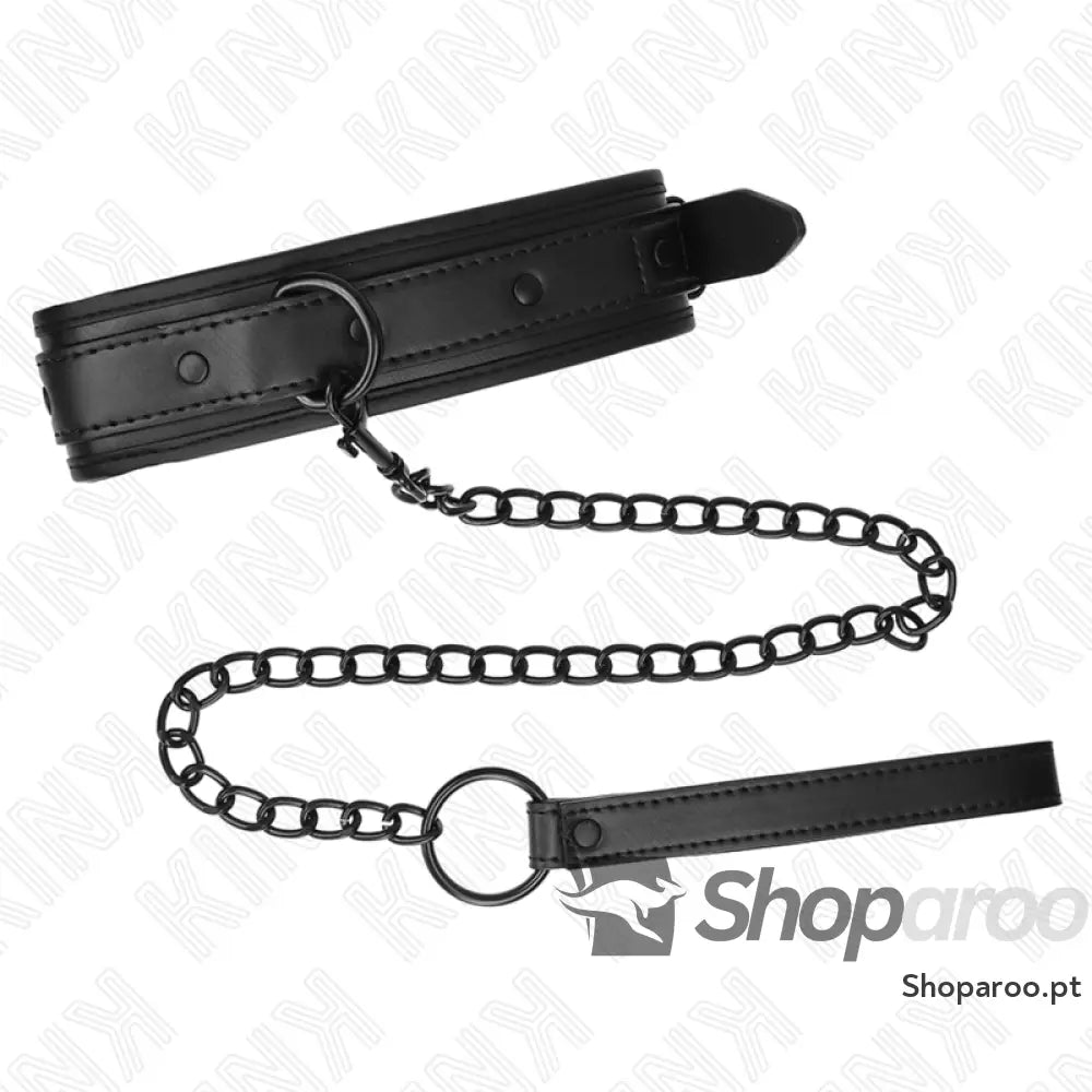 KINK - COLAR DE NEOPRENE BONDAGE MODELO 2 COM CINTO 78 CM AJUSTÁVEL 37,5 X 49,5 CM