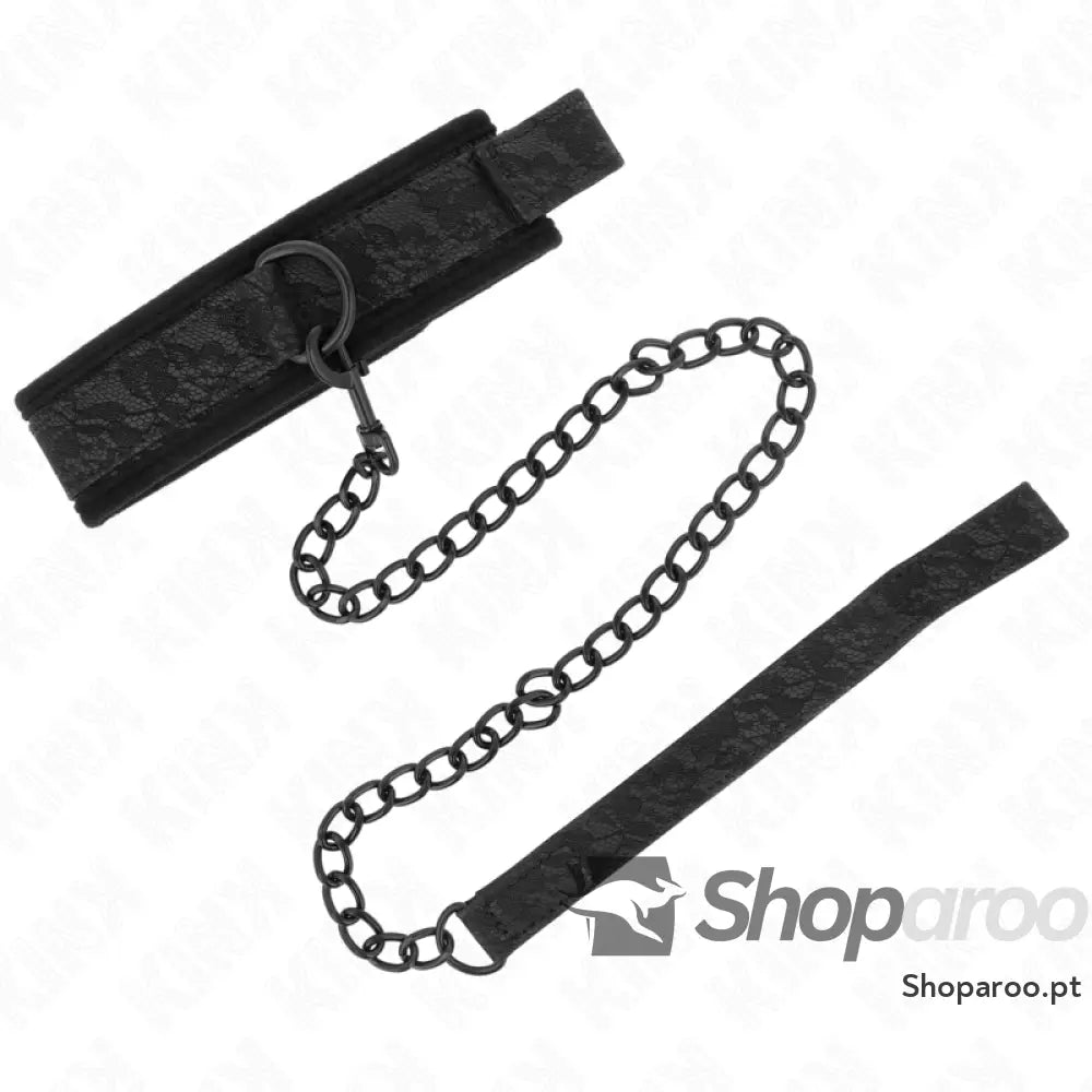 KINK - COLAR MODELO BÁSICO COM TRELA 77 CM MODELO 5 AJUSTÁVEL 34-54 CM X 5 CM