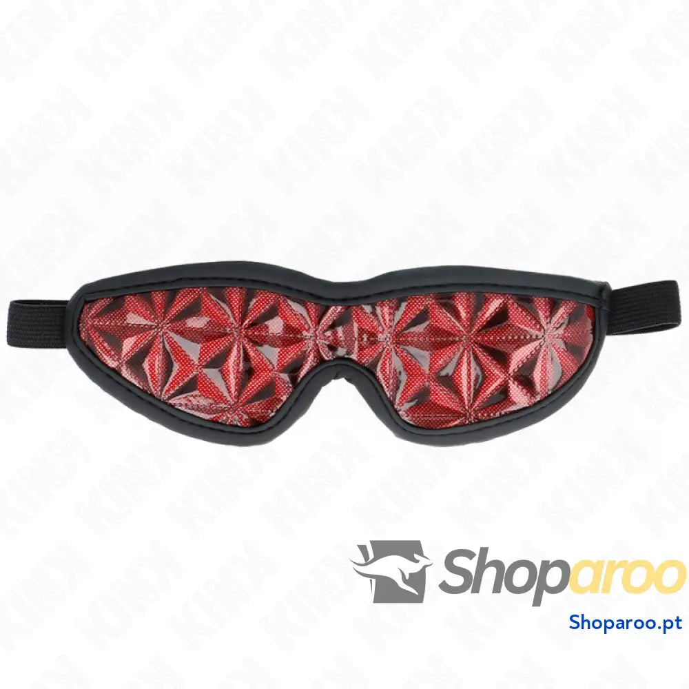 KINK - FAIXA DE CABEÇA PADRÃO DIAMANTE VERMELHO 20,5 x 6 CM