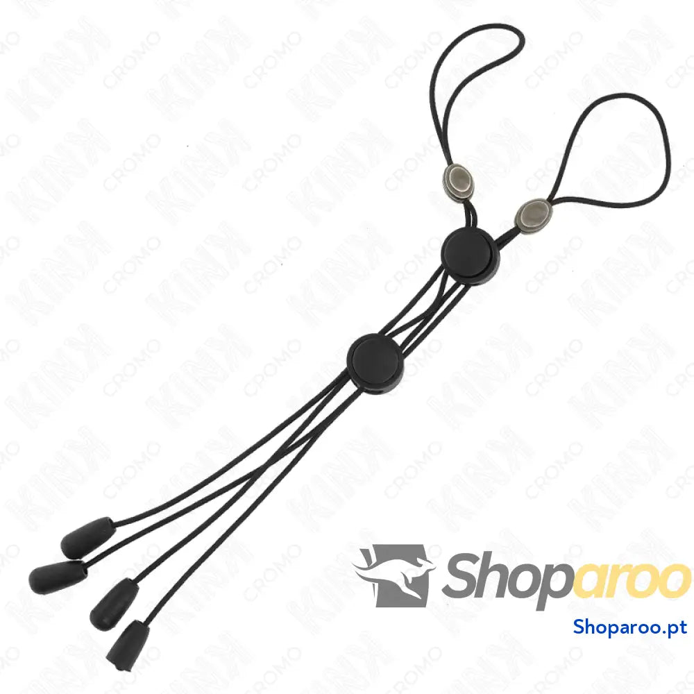 KINK - GRAMPOS DE MAMILOS DETALHES PRETOS COM ELÁSTICO PRETO