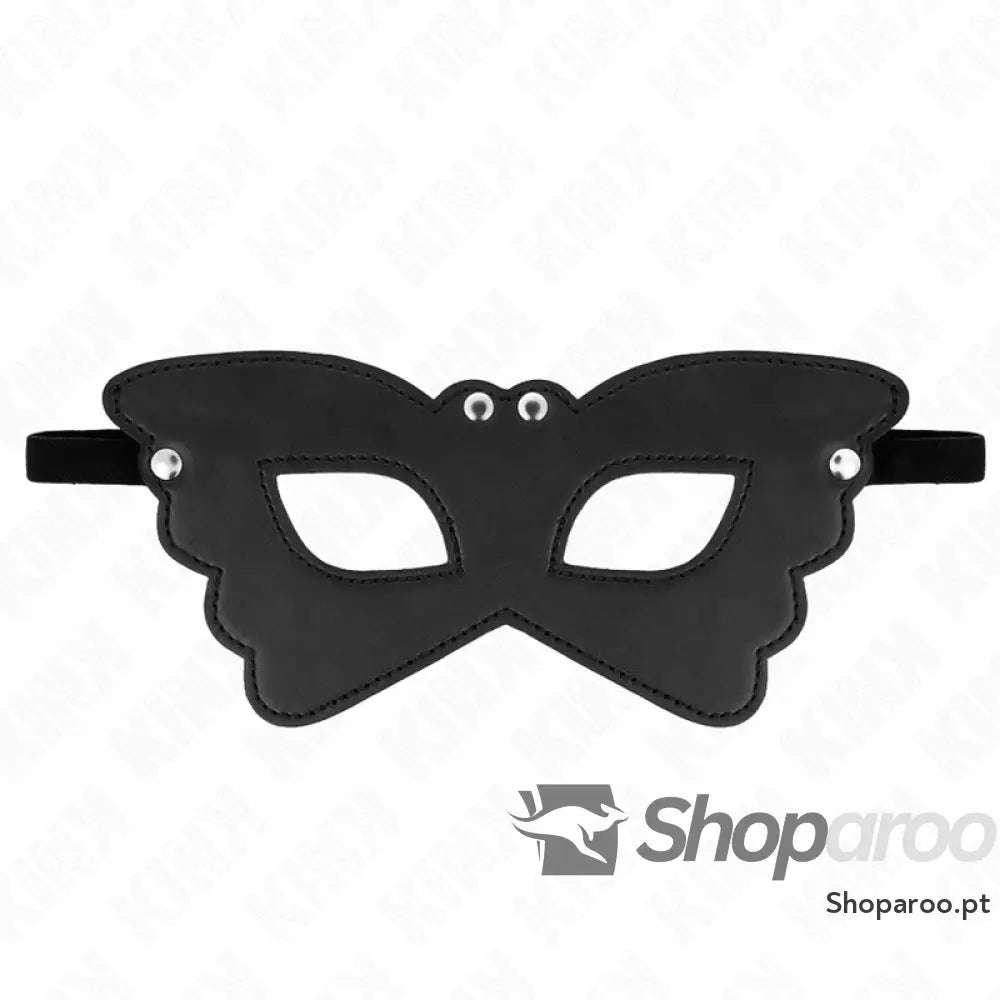 KINK - MÁSCARA DE COURO FORMA DE BORBOLETA 20 x 9 CM