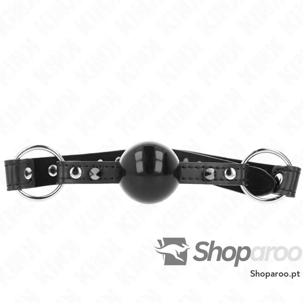 KINK - MORDAÇA BOLA 4 CM COM PONTA REBITE E SNAP LOCK 65 x 2 CM
