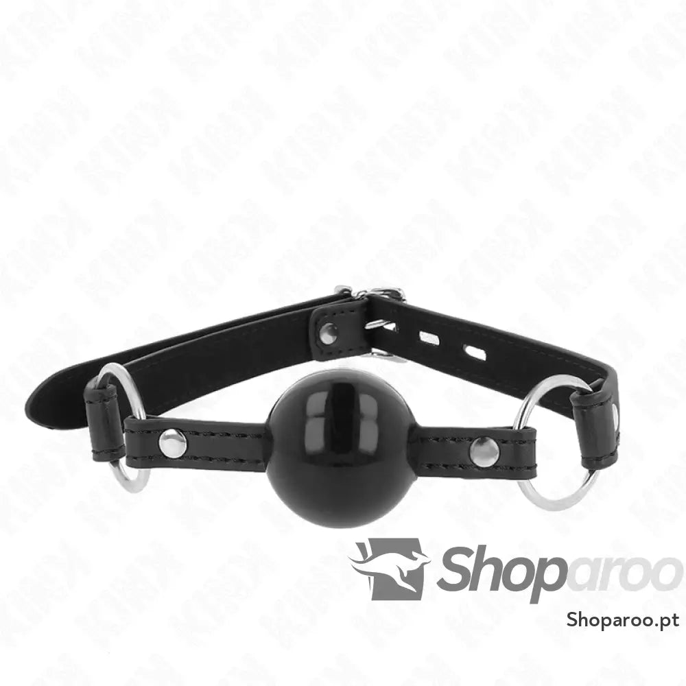 KINK - MORDAÇA BOLA TPE 4 CM COM FECHADURA PRETA 60 x 2 CM