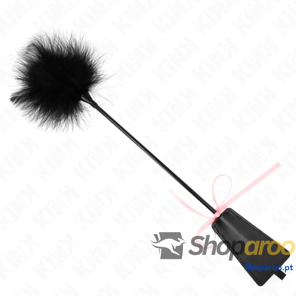 KINK - PENAS DE CÓCEGAS COM LAÇO DE FITA ROSA 49 CM