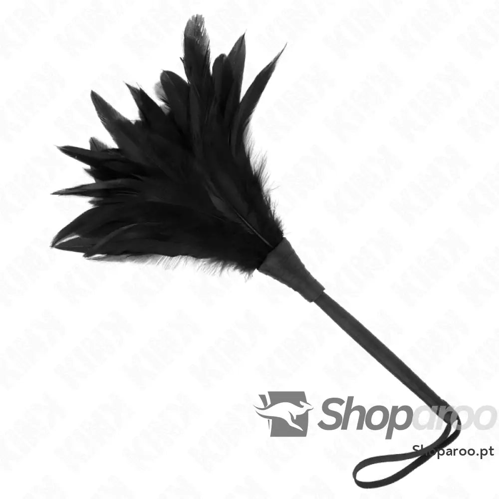KINK - PENAS DE FRANGO EM FORMA DE CHIFRE BLACK MAIDS 36 CM