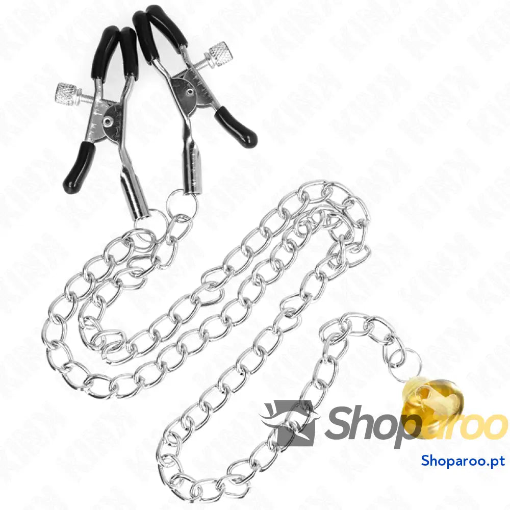 KINK - PINÇAS DE CORRENTE COM PINGENTE DE CHIFRE 30 CM