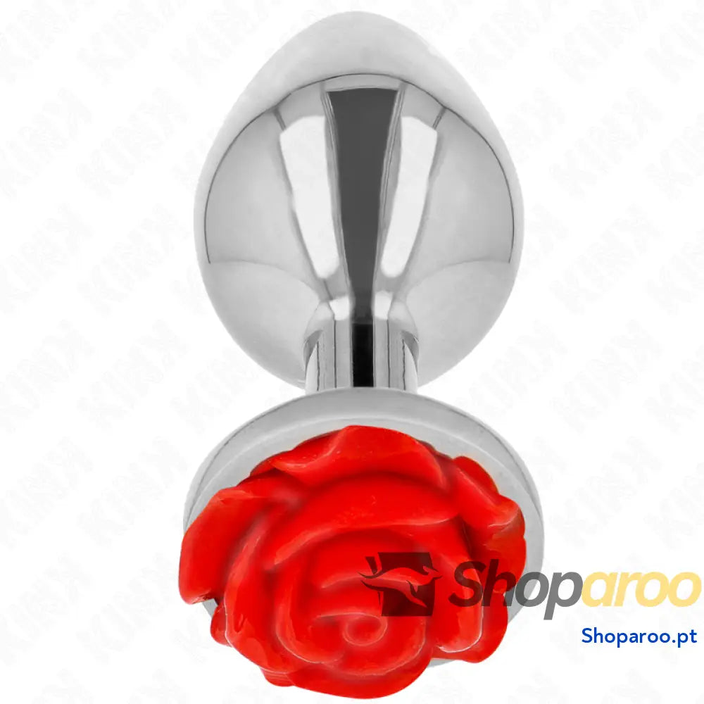 KINK - PLUG ANAL ROSA VERMELHO TAMANHO L