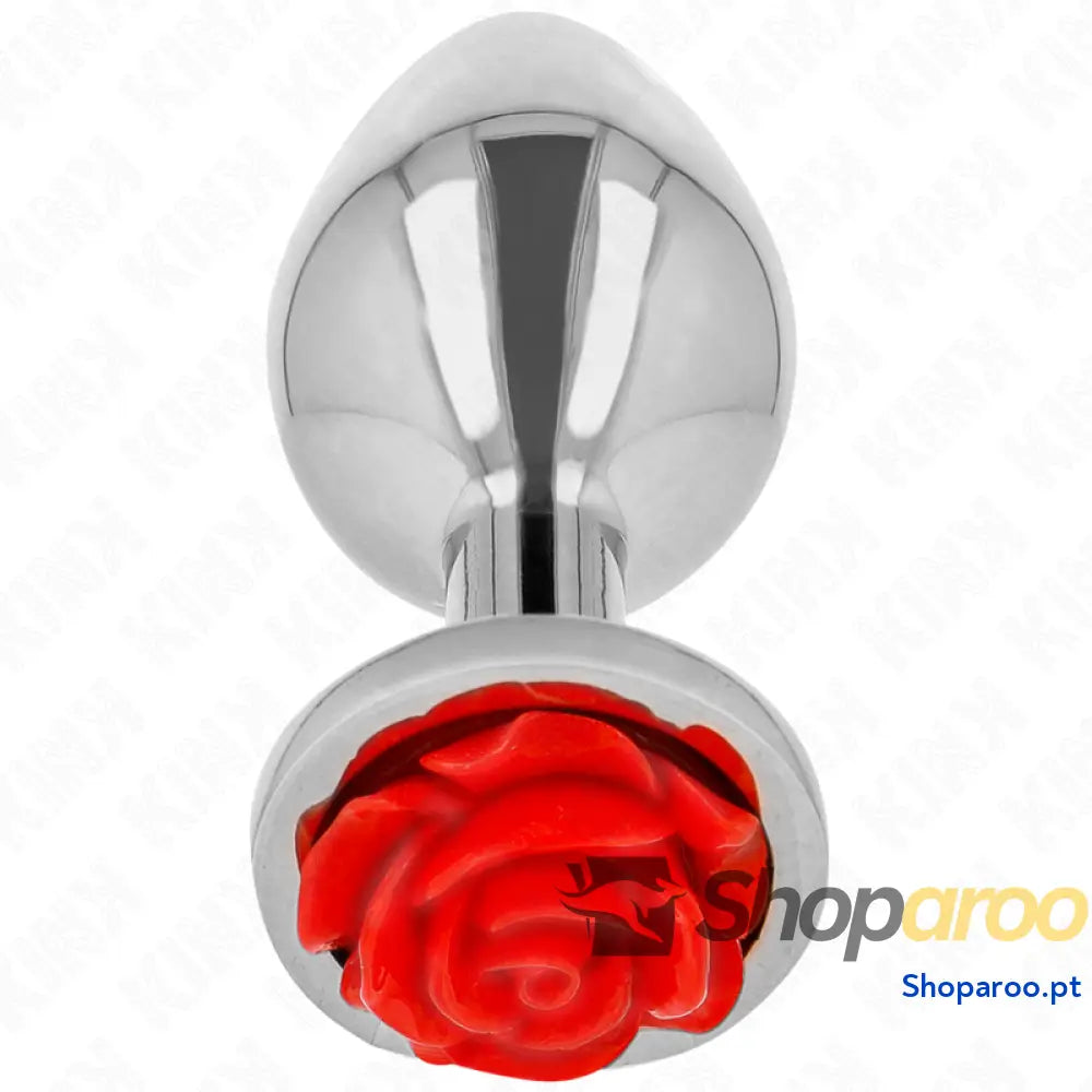 KINK - PLUG ANAL ROSA VERMELHO TAMANHO M