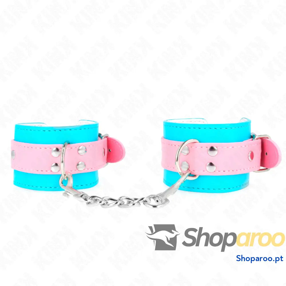 KINK - PULSO BONITO AZUL / ROSA AJUSTÁVEL 16-28 CM X 5 CM