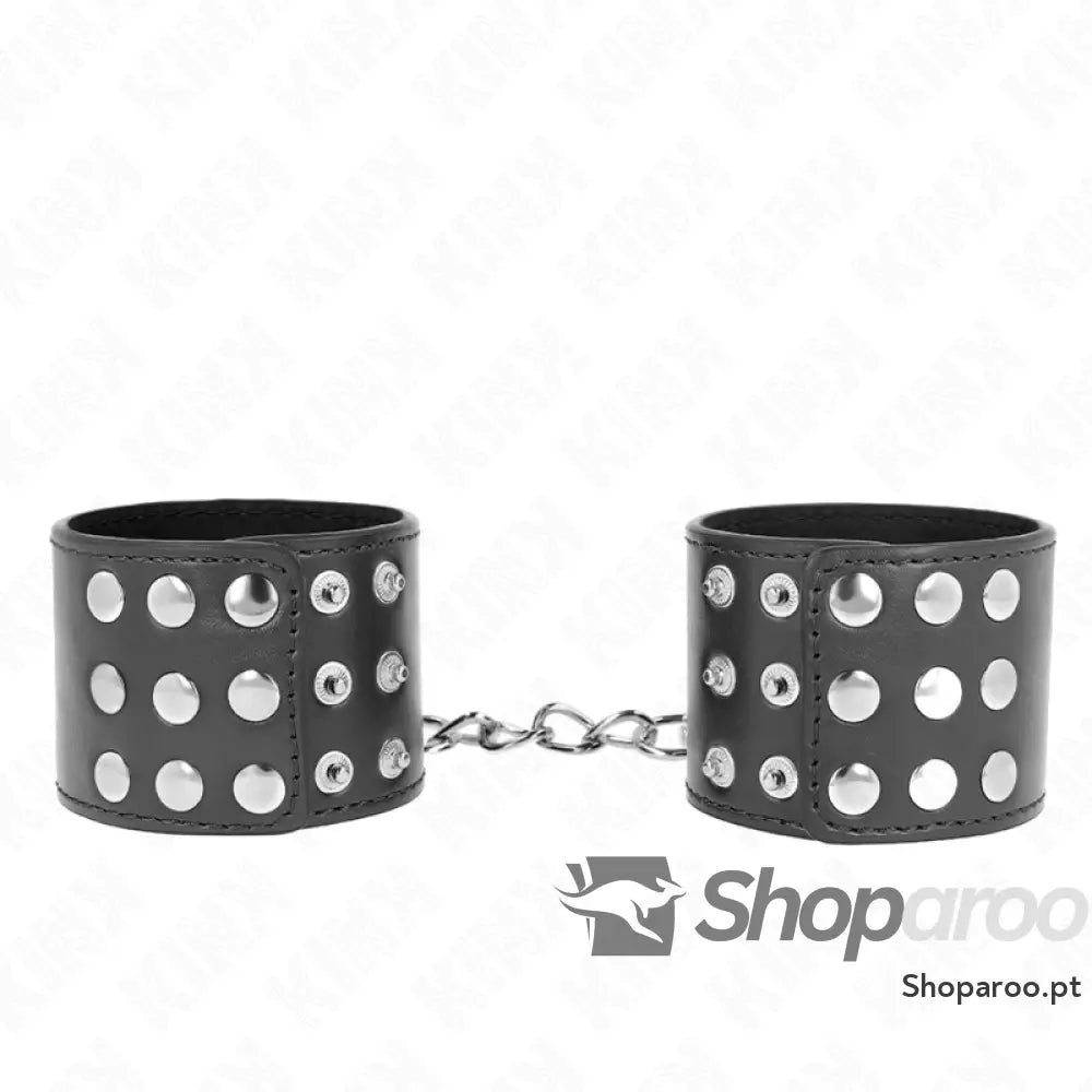 KINK - PULSO COM SNAP FASTEN PRETO AJUSTÁVEL 19-24 CM X 5,5 CM