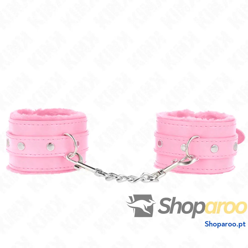KINK - PULSO PREMIUM FORRO DE PELE ROSA COM CINTO AJUSTÁVEL 17-29 CM X 6