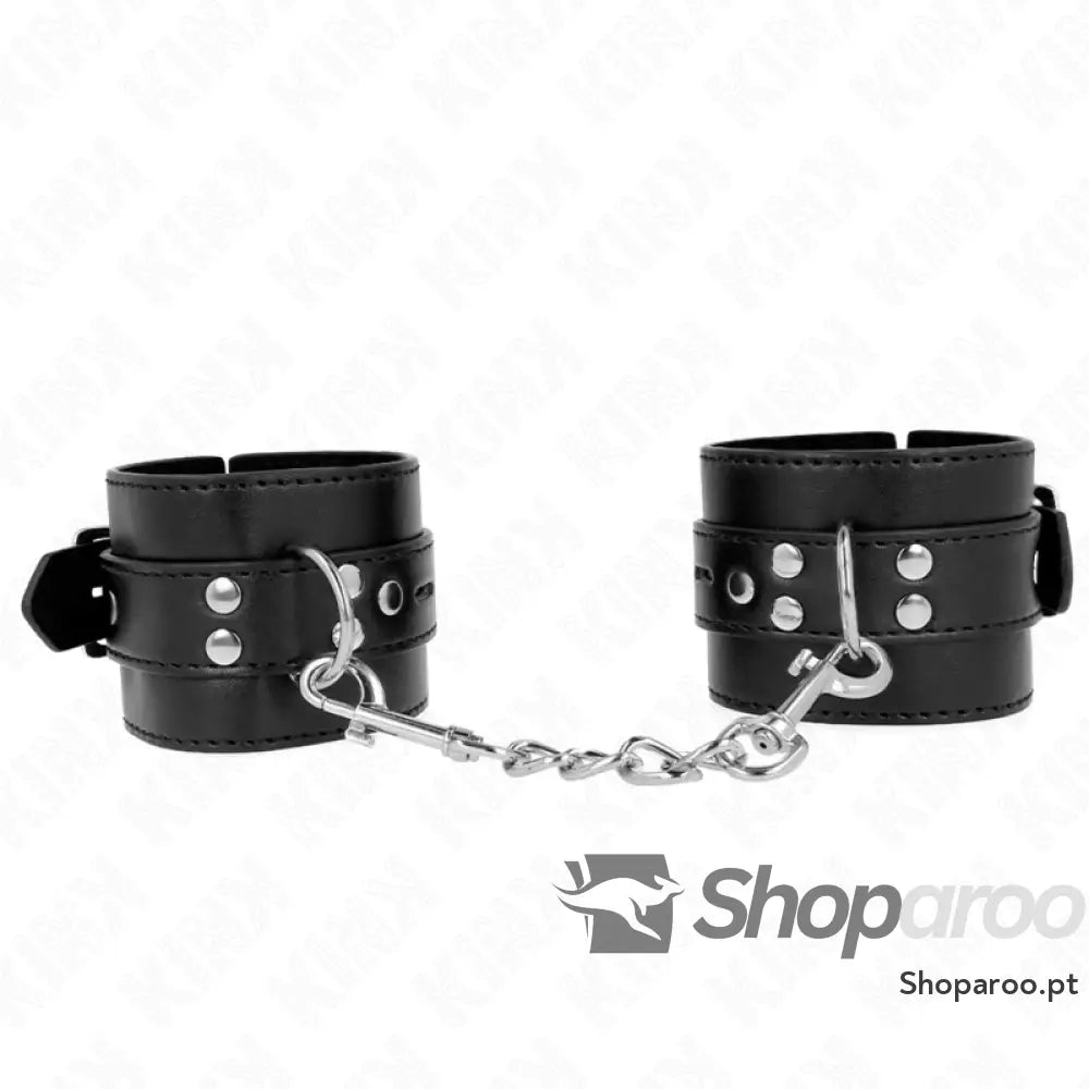 KINK - PULSO PRETO COM CINTO PRETO AJUSTÁVEL 17-28 CM X 6 CM