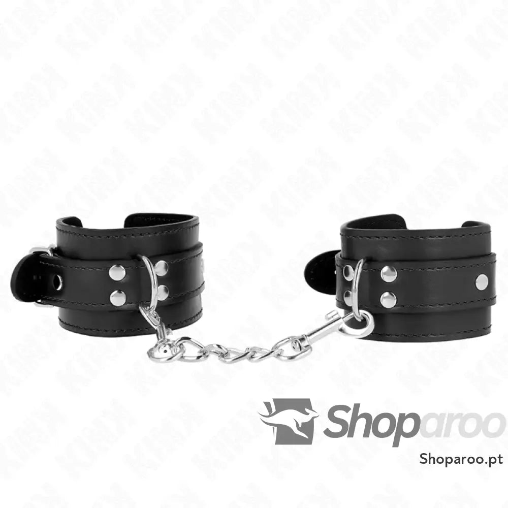 KINK - PULSO SIMPLES PRETO AJUSTÁVEL 20-23 CM X 5,5 CM