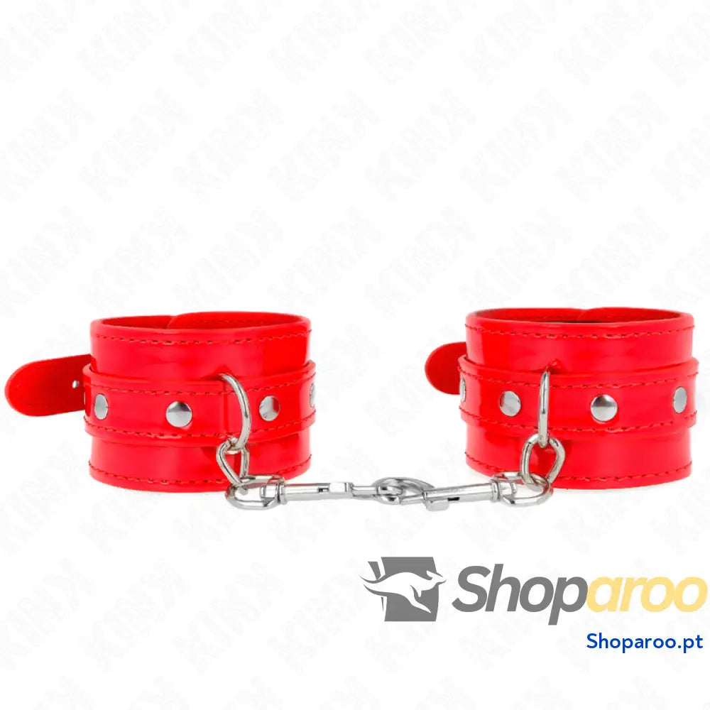 KINK - PUNHOS DE MÃO BRILHANTE VERMELHO AJUSTÁVEL 23-33 CM