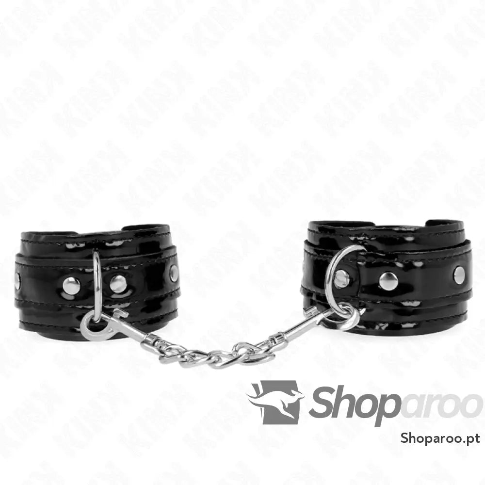 KINK - PUNHOS DE PULSO DE NEOPRENE BRILHANTE AJUSTÁVEIS 17-24 CM X 4,5 CM