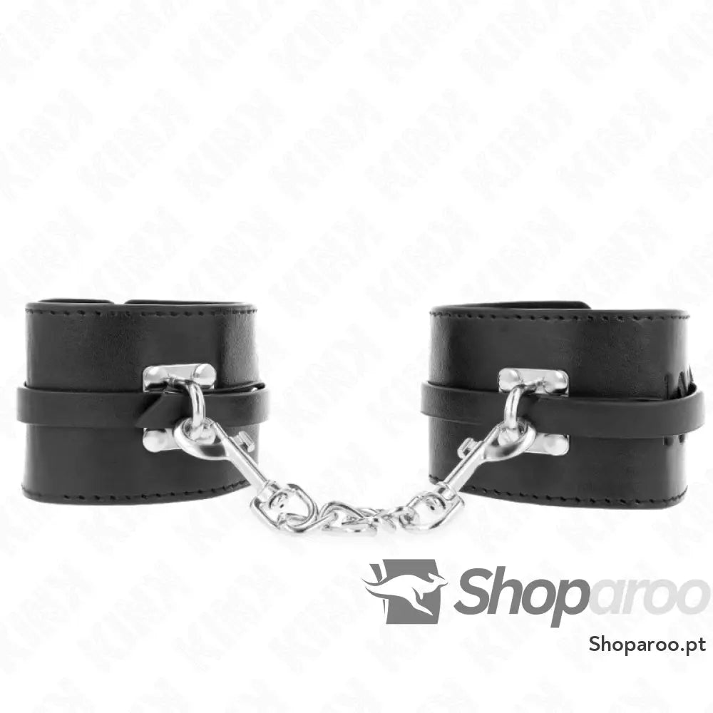KINK - REMOÇÕES DE PULSO COM BLOQUEIO DELUXE PRETO AJUSTÁVEIS 14,5-21 CM X 6 CM