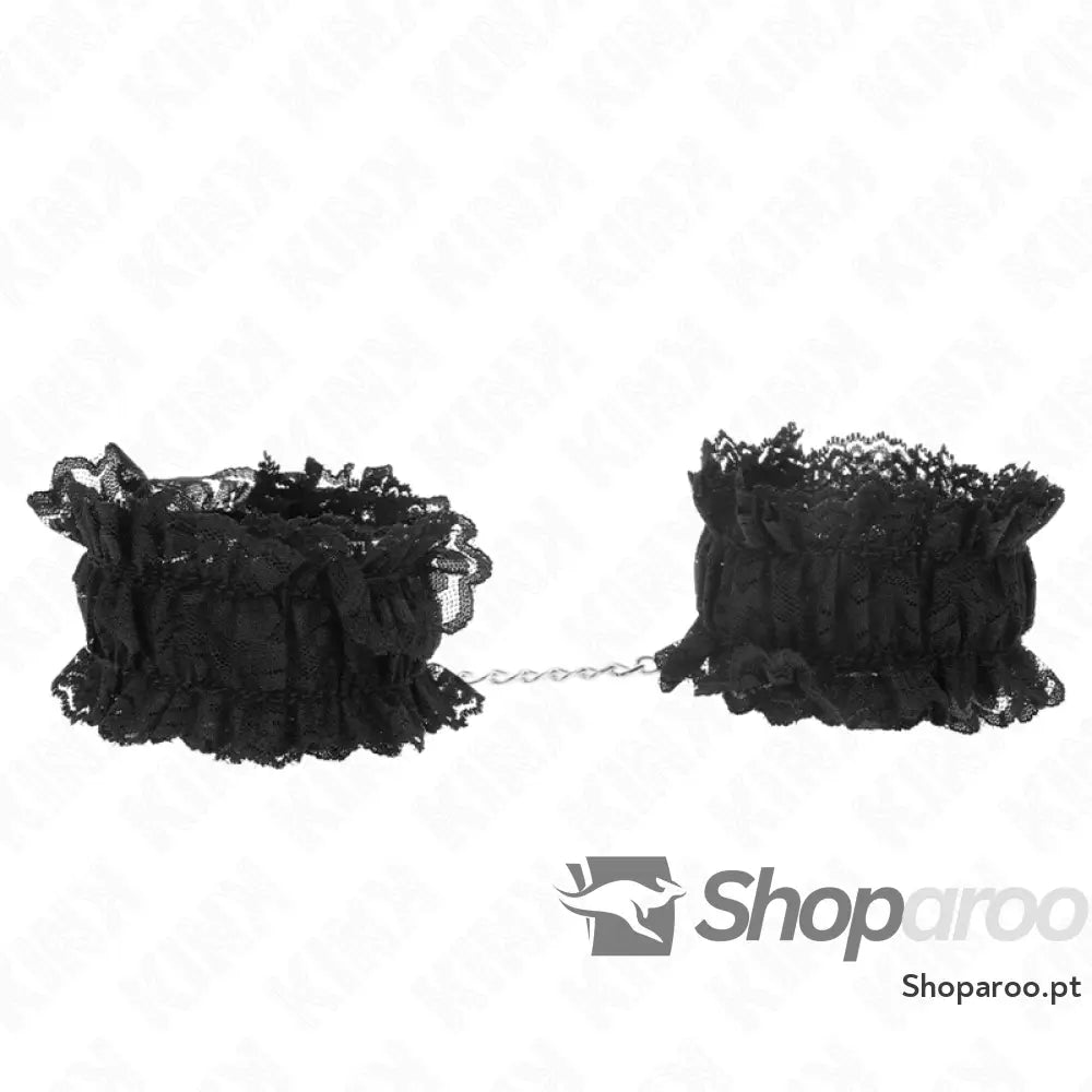 KINK - RETENÇÕES DE PULSO ELÁSTICAS RENDA NEGRO